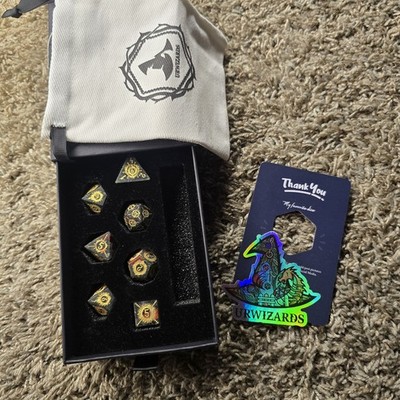 URWIZARDS D&D Bloodstone Dice Set 7 Pc D And D Dungeons Dragons Polyhedral