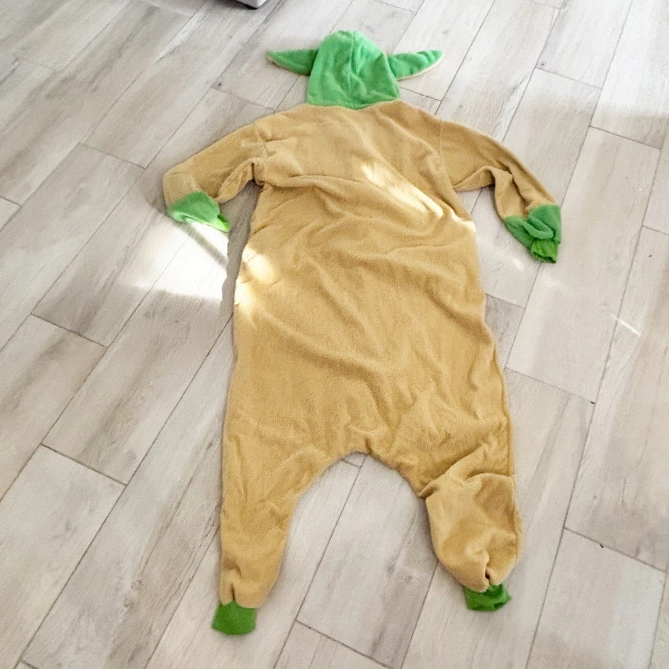 Star Wars Adulto GROGU Bebé Yoda Pijama Con Capucha Una Pieza Traje Mandaloriano Talla M Foto 2 de 4
