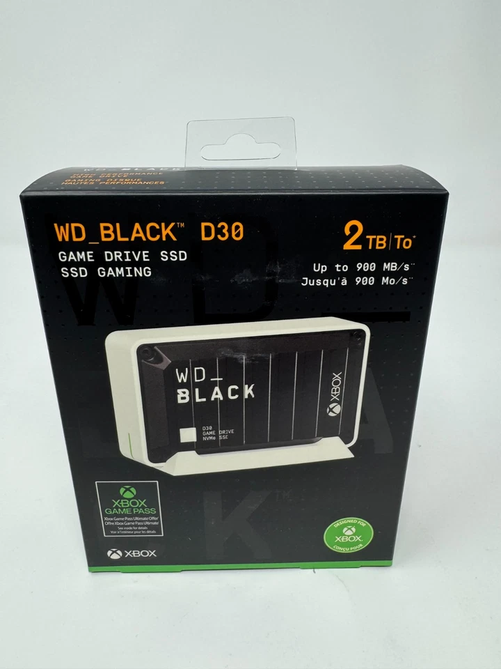 ✅Neu Versiegelt✅ WD_BLACK D30 Game Drive 2TB SSD für Xbox X|S WDBAMF0020BBW-WESN