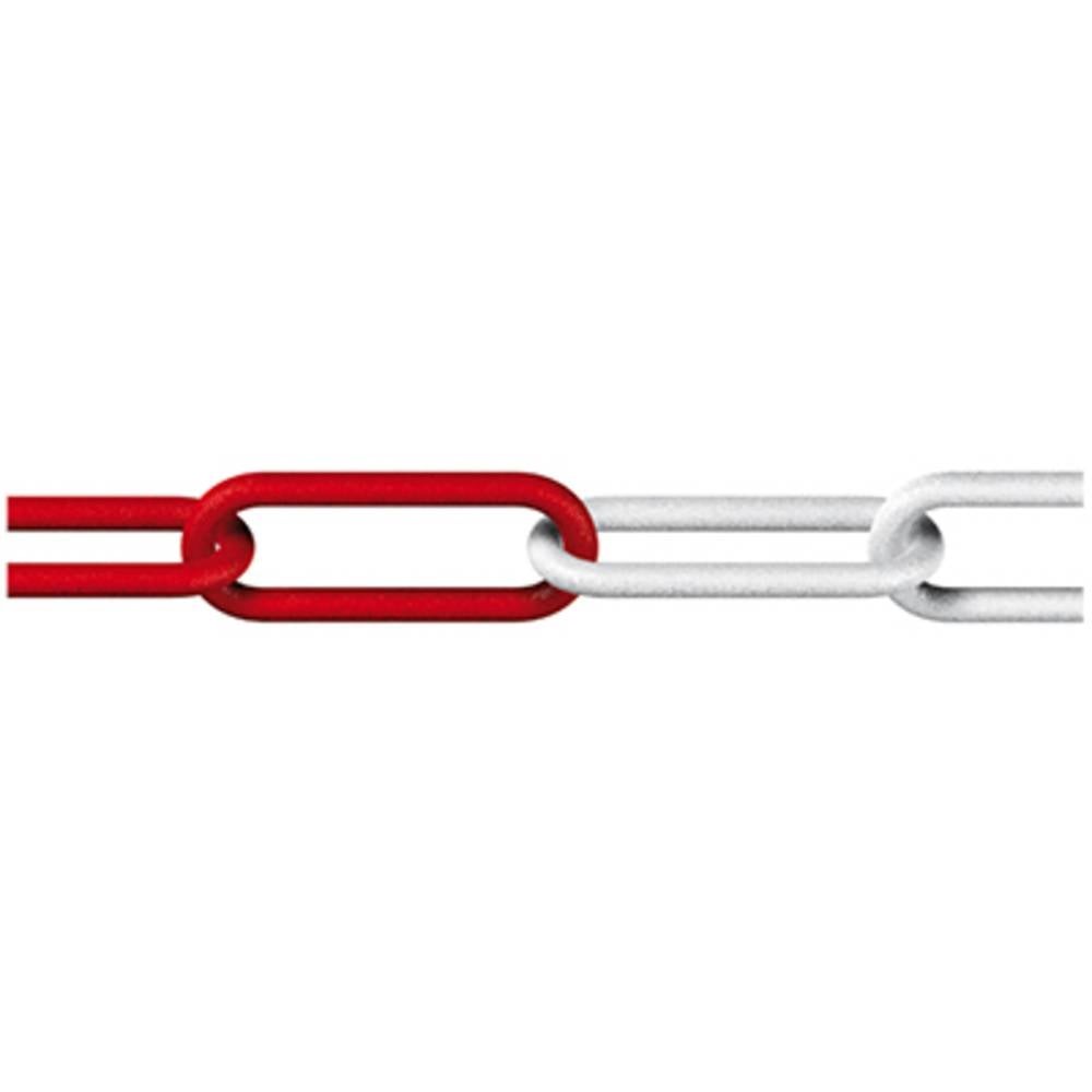 Chaîne de signalisation dörner + helmer 138201 en plastique rouge et blanc 25m