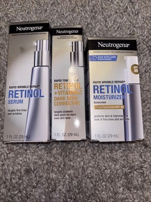 Neutrogena 2124 Rapid Wrinkle, Dark Spot & Retinol Moisturizer 3 Boxes