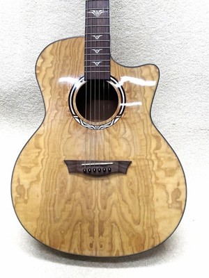 DEAN PERFORMANCE PLUS ACOUSTIC ELECTRIC GUITAR QUILTED MAPLE NICE!