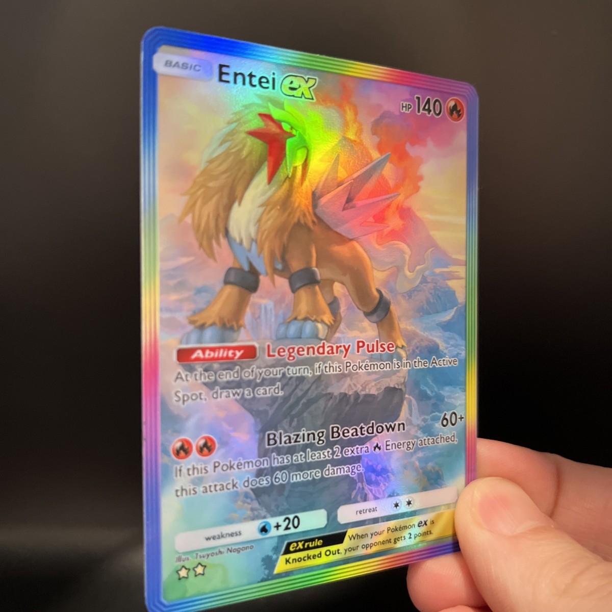 Entei ex - Holo Fan Card Pokémon TCG Pocket Art | Secluded Springs