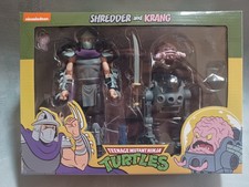 NECA Shredder and Krang TMNT Teenage Mutant Ninja Turtles Cartoon 2-pack   NEW