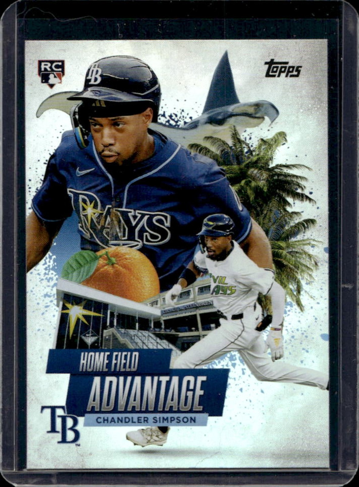 2025 Topps Update Chandler Simpson Homefield Advantage RC Rookie SSP #HA-50 Rays