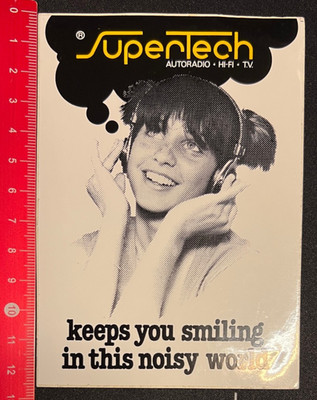 SuperTech Autoradio HiFi TV keeps you smiling in - Aufkleber Sticker /08061739