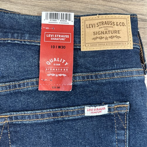 Neu mit Etikett Levi Strauss Signature Damen Vintage High Rise Straight Jeans, Größe 10 W30 - Bild 14 von 18