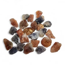 Natural Sunstone and Natural Iolite Crystals India 21.7 grams