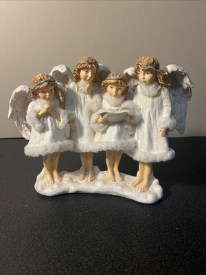 Regency International Four Angels W/ Faux Fur 