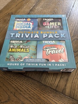 Ultimate Bundle Trivia Pack: Social Media, Gamer Life, World Travel, Animals