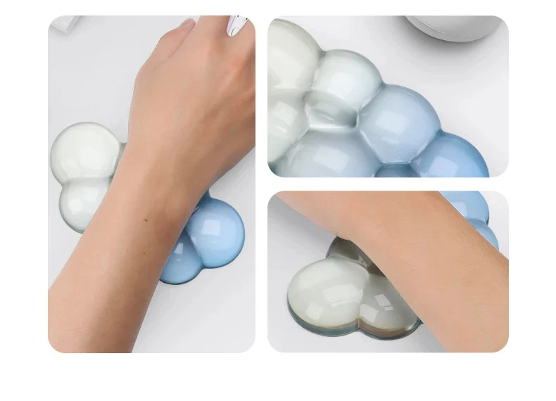 Keyboard & Mouse Wrist Rest Pad Set Gel Support Cushion with Memory Foam Comfort - Image 2 of 4