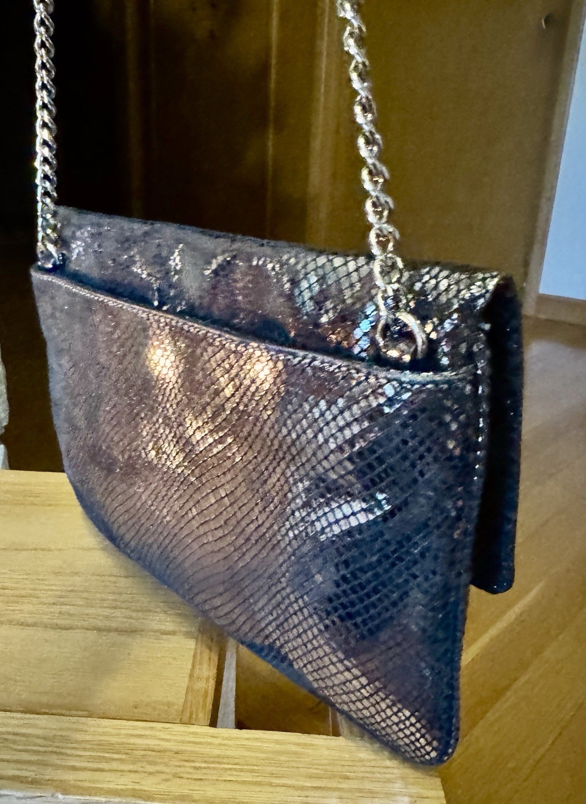 MICHAEL KORS Shoulder Bag Python Leather Clutch C… - image 5