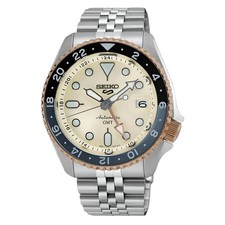 NEW Seiko 5 Sports Sunrise LIMITED EDITION Champagne Automatic GMT Watch SSK046