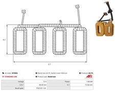 FOR CAR STARTER SF3002 FIELD WINDING, STARTER