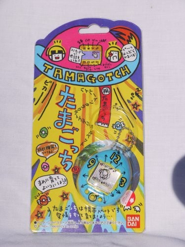 Японские Оригинальные сине-желтые часы Bandai Tamagotchi 1996 Япония 18890₽