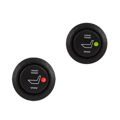 2x 3-Pin Hi/Low Heater Seat Rocker Switch Heated On/Off Control Round Universal