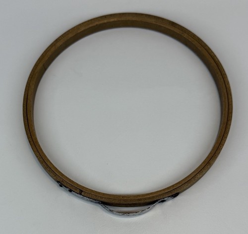 Vtg Princess Wood Wooden 5.5" Round Bow Spring Tension Embroidery Hoop Non Felt - Picture 2 of 13
