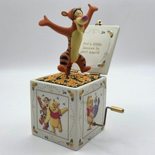 Ardleigh Elliott Tigger Music Box 2002 Pooh Porcelain Disney A4709 Wind Up