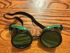 Vintage Morris Welders Welding Glasses Goggles USA Steampunk Halloween Costume