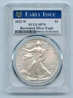 2022-W  $1 Burnished American Silver Eagle 1 OZ PCGS SP70 - Early Issue
