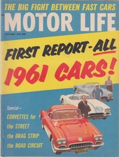 MOTOR LIFE 9 1960 Corvette comparison; Studebaker Hawk Austin-Healey 3000 tests