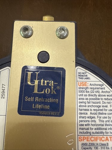 DBI SALA 3504430 ULTRA-LOK SELF RETRACTING LIFELINE 30FT 15072272 NOS - 第 7/10 張圖片