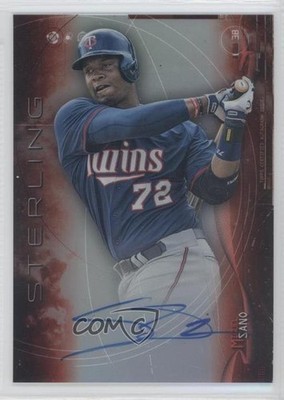 2014 Bowman Sterling Prospect Orange Refractor 68/75 Miguel Sano Auto 1h5
