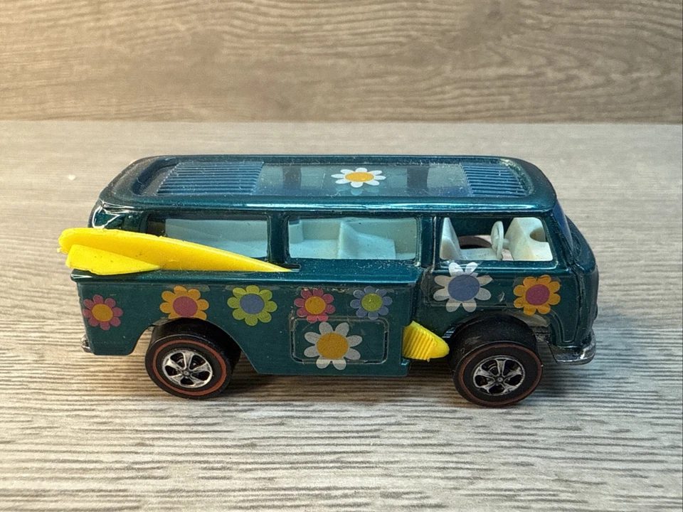 Hot Wheels Redline Beach Bomb Aqua Marine Original Boards w Decals Vintage Toy - image 2 of 4