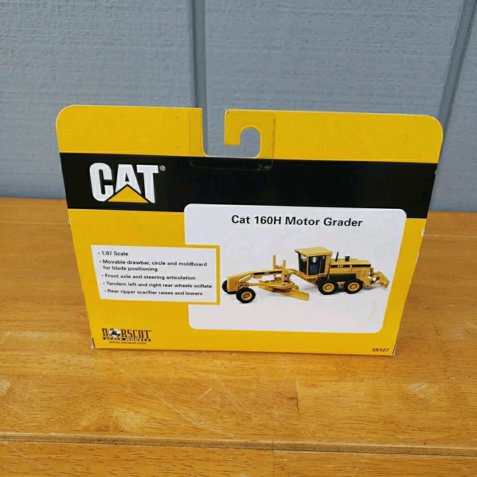 NORSCOT CAT 160H MOTOR GRADER 55127 New In Box Road Construction Die Cast - Image 3 of 4