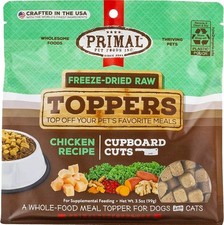 Primal Freeze Dried Raw Dog Cat Food Topper, Cupboard Cuts Trainer Treats NEW