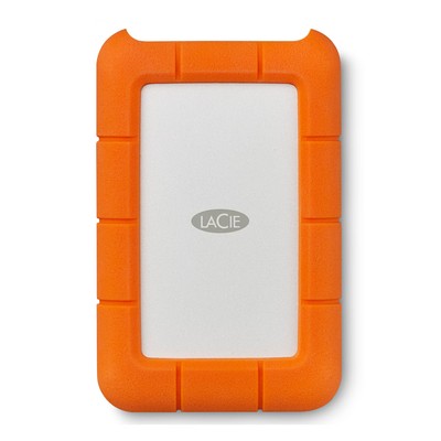 LaCie - Rugged 1TB External USB-C, USB 3.1 Gen 1 Portable Hard Drive - Orange...