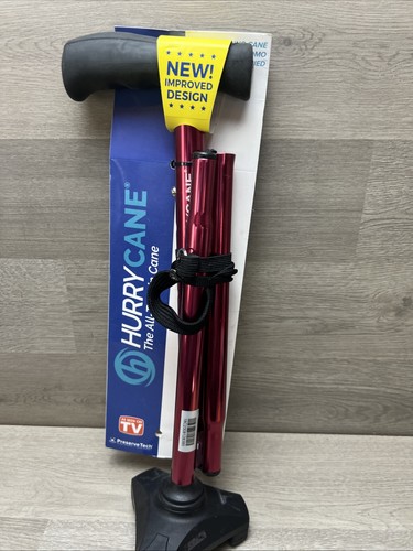 HurryCane HCANE-BK-C2 The All-Terrain Cane with T Handle Magenta