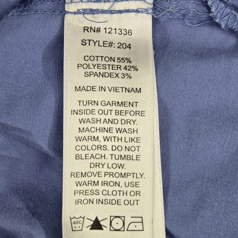 Koi женщин скраб Топ S светло-синий эластичной молнии PO #CT91974 короткий рукав - Изображение 4 из 4