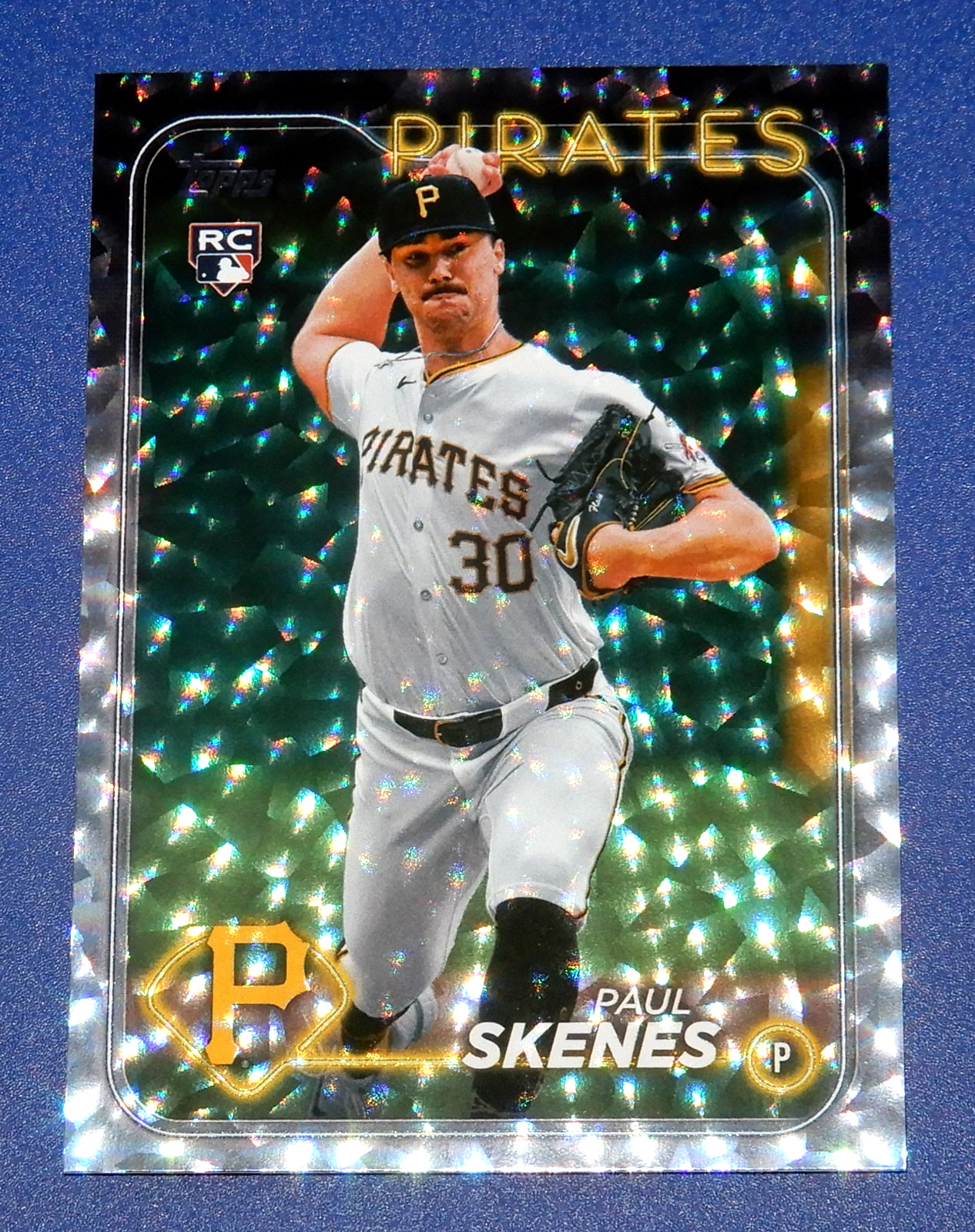 2024 Topps Update Silver Crackle FOIL * Paul Skenes  Rookie  US100 🏴‍☠️ Pirates
