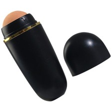 2Pcs Durable Volcanic Stone Face Oil Absorbing Sticks Skin Care Roller Black