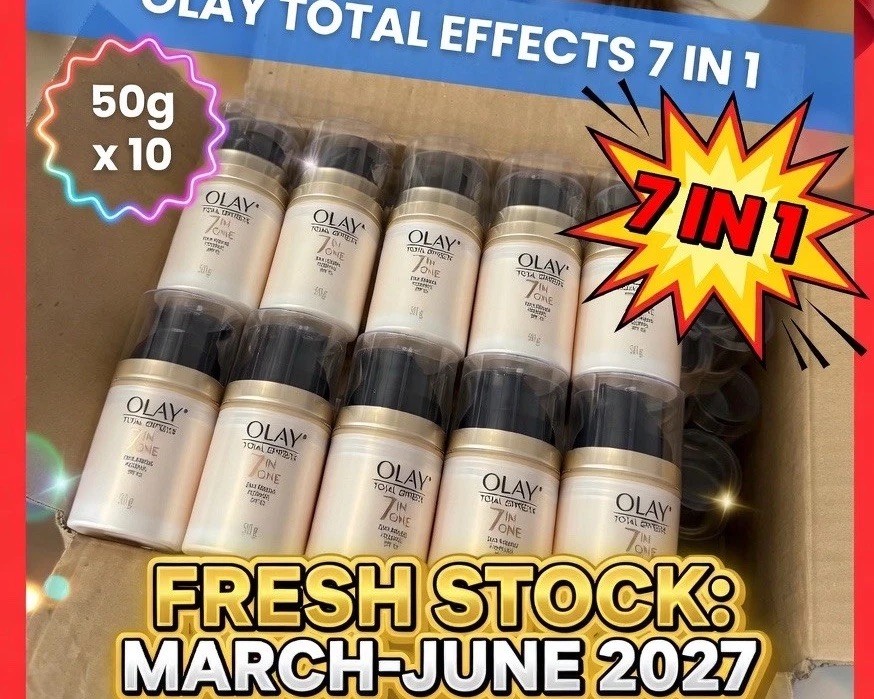 10PC.🧴OLAY TOTAL EFFECTS 7-in-1 Anti Aging WRINKLE Skin Cream SPF15 Exp.03/27!.