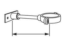 American Standard 6065.862 Chrome 6" Split Pipe Support For Flush Valves