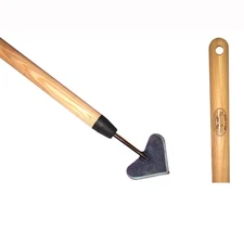 60.75 In. L Ash Hardwood Handle 63 In. L Heart Shaped Long Handle Push Garden Ho
