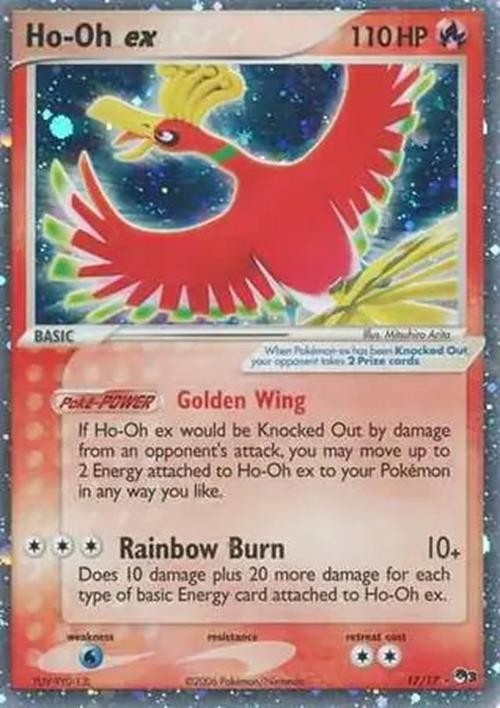 Ho-Oh Ex - 17/17 - Pokemon Pop Series 3 Holo Card MP