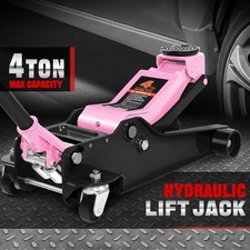 4.5- 204 Ton Dual Piston Pump Low Profile Hydraulic Trolley Floor Jack Pink