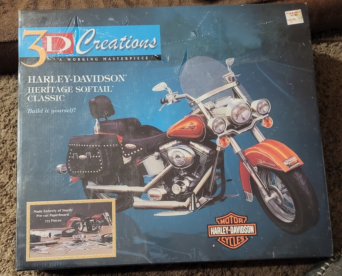Harley Davidson Heritage Softail Classic Model Puzzle New- 3D