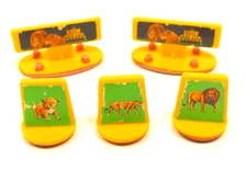 Lion Country Plastic Based Rubber Stamps Lot of 5 Very Hard To Find READ