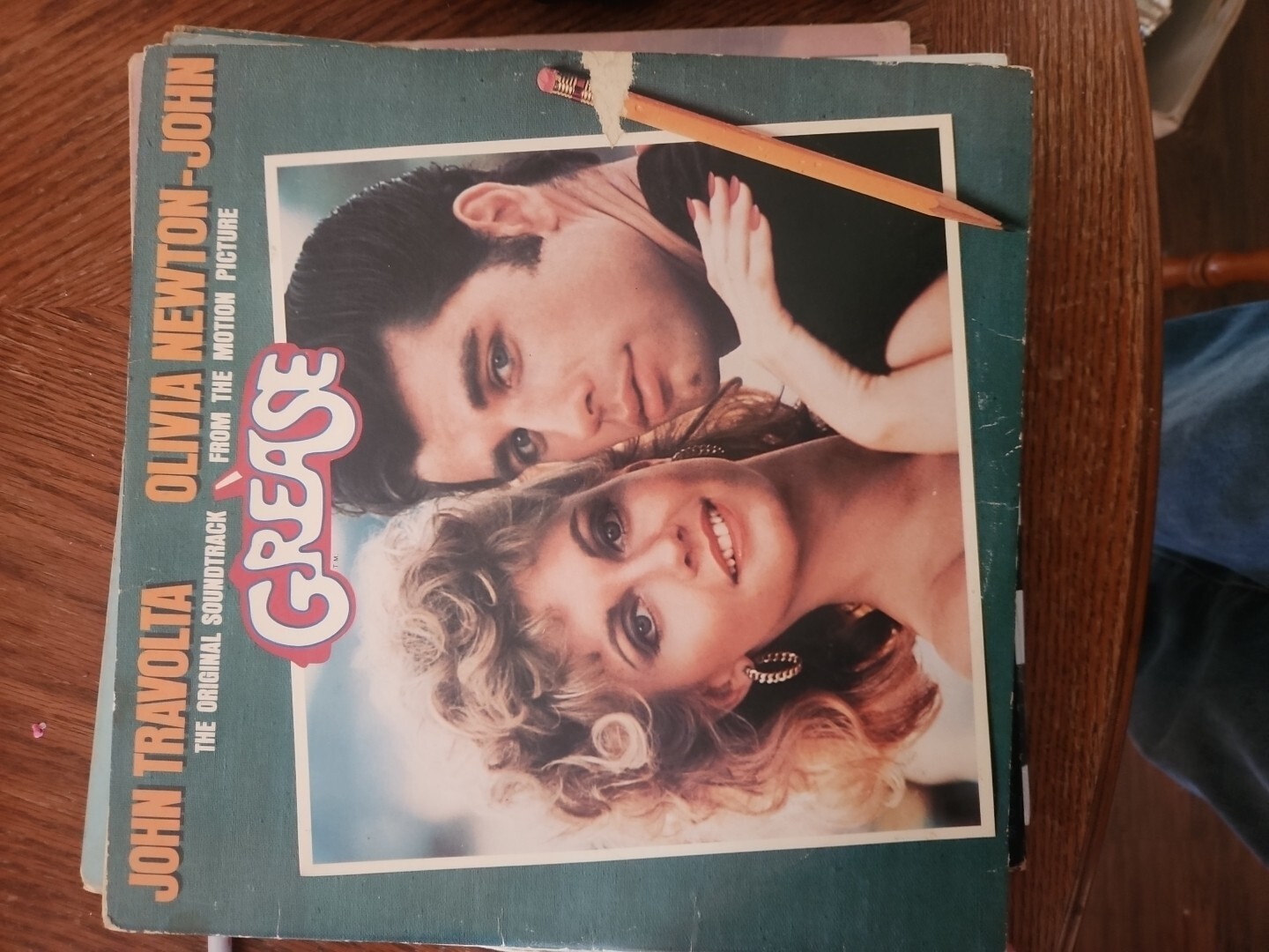 Grease Original Soundtrack 2LP Vinyl NM/EX with Insert John Newton