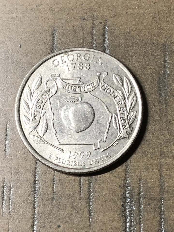 1788 Georgia Quarter Dollar 1999 Rare Find! - Image 2 of 4