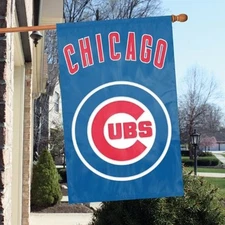 Chicago Cubs MLB - Applique Banner Flag - Free Shipping 