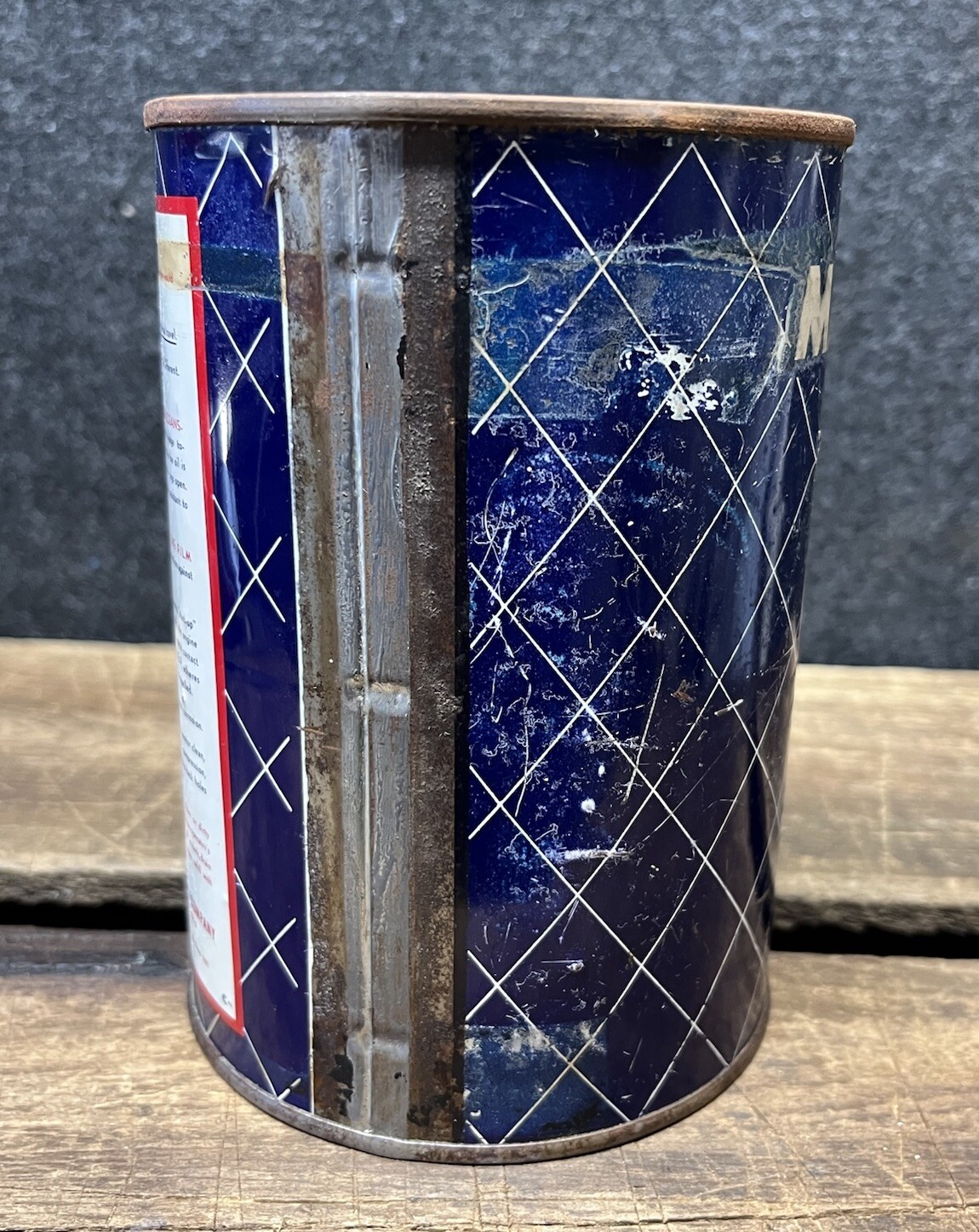 Vtg 1950s Marathon V.E.P Motor Oil 1 Quart Oil Can Tin Ohio Oil Co ...