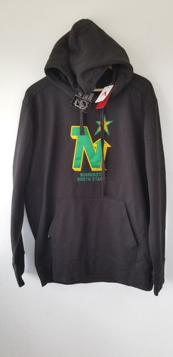 Antigua Neu mit Etikett Sweatshirt Herren Xl Schwarz Minnesota North Stars NHL Hoodie