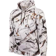 Huntworth Snow Camo Performance Fleece Hoodie/Sweatshirt