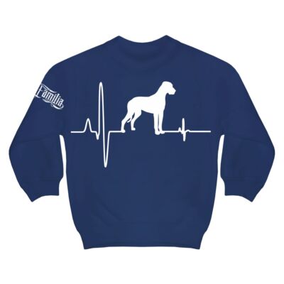 Kinder Pullover Deutsche Dogge Herzschlag 110 - 164 Geschenk Geburtstag hunde