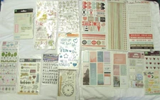 HEIDI GRACE INSPIRATIONS CRAFT LETTERS STICKERS & RUB ONS 17 CT LOT NWT #18 CR32